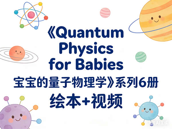 《quantum Physics For Babies 宝宝的量子物理学》系列6册 绘本+视频